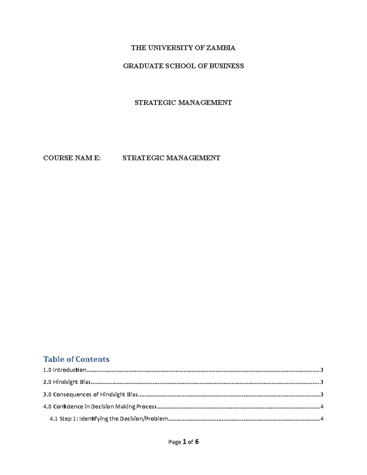 Strategic Management (SM 101) Module 1 Assignment Analysis & Insights ...