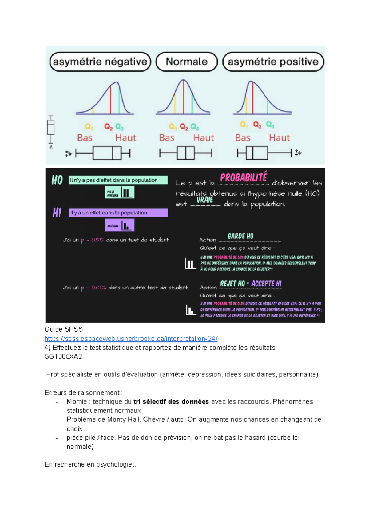 Guide SPSS : Test Statistique et Analyse des Résultats en Psychologie ...