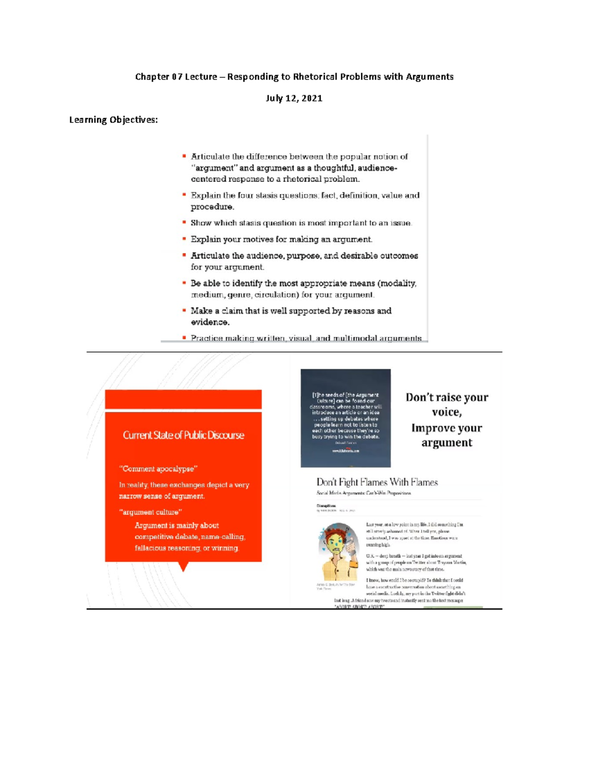 ENG1302 Responding to Rhetorical Problems Lecture - Chapter 07 Lecture ...