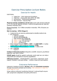 92543 - Exercise Prescription - Studocu