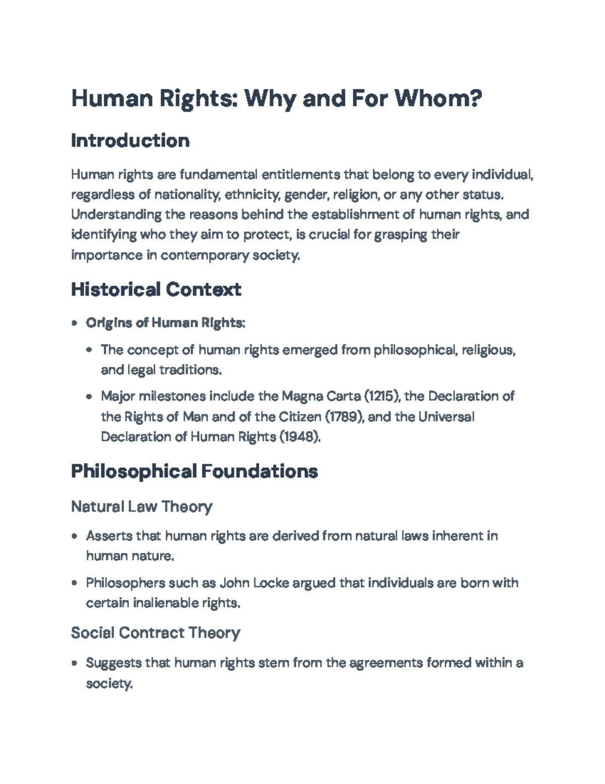 Human Rights: A Comprehensive Overview and Their Importance in Society ...