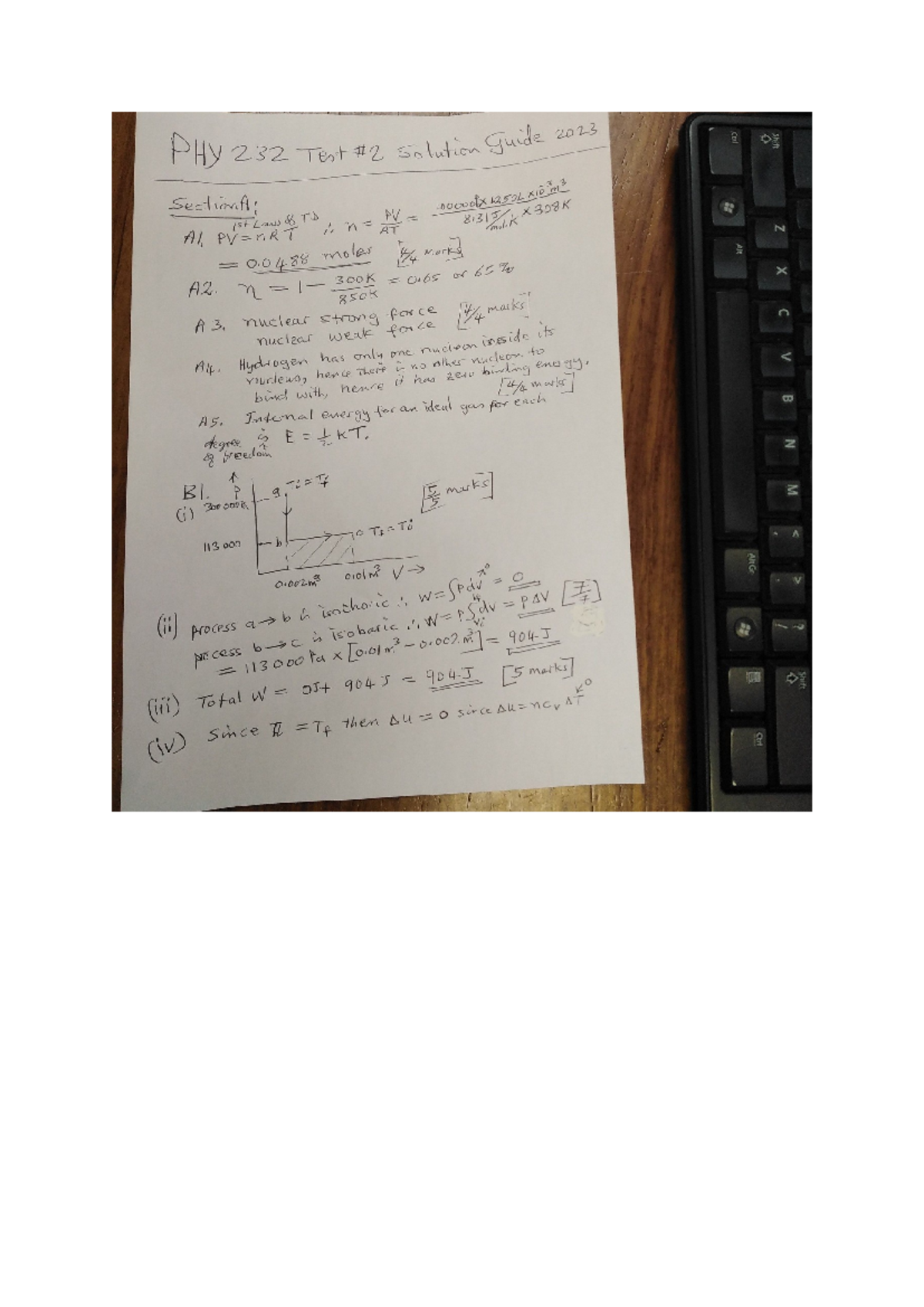 PHY 232 Test #2 Solution Guide 2023 - November Edition - Studocu