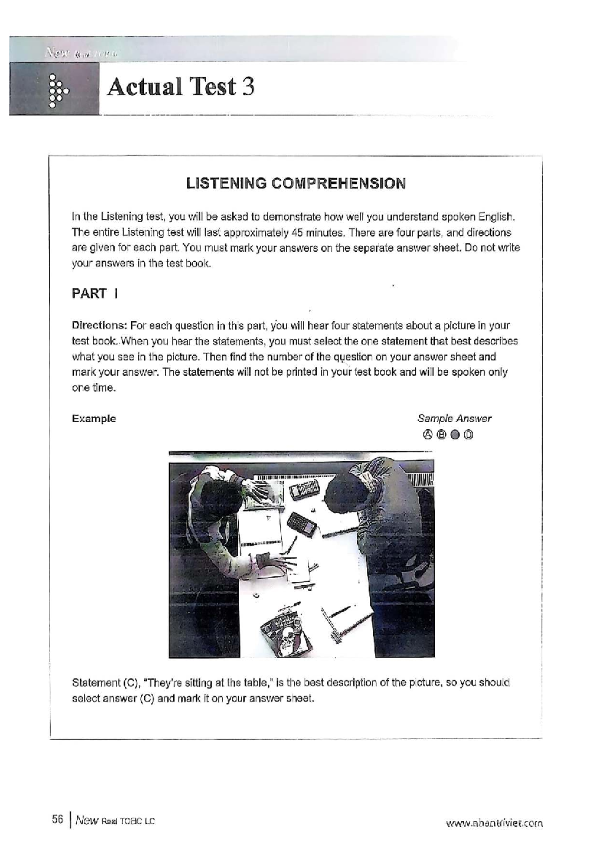 New Real TOEIC LC Listening Practice Test 3 - Studocu