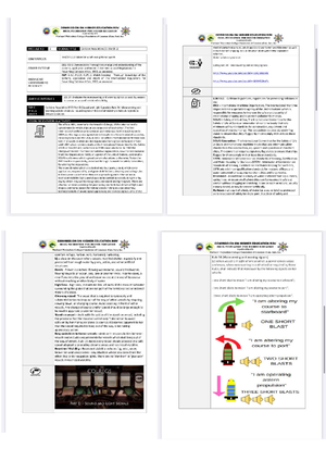 COLREGS Overview: History, Definitions, and Key Rules (Module 1) - Studocu