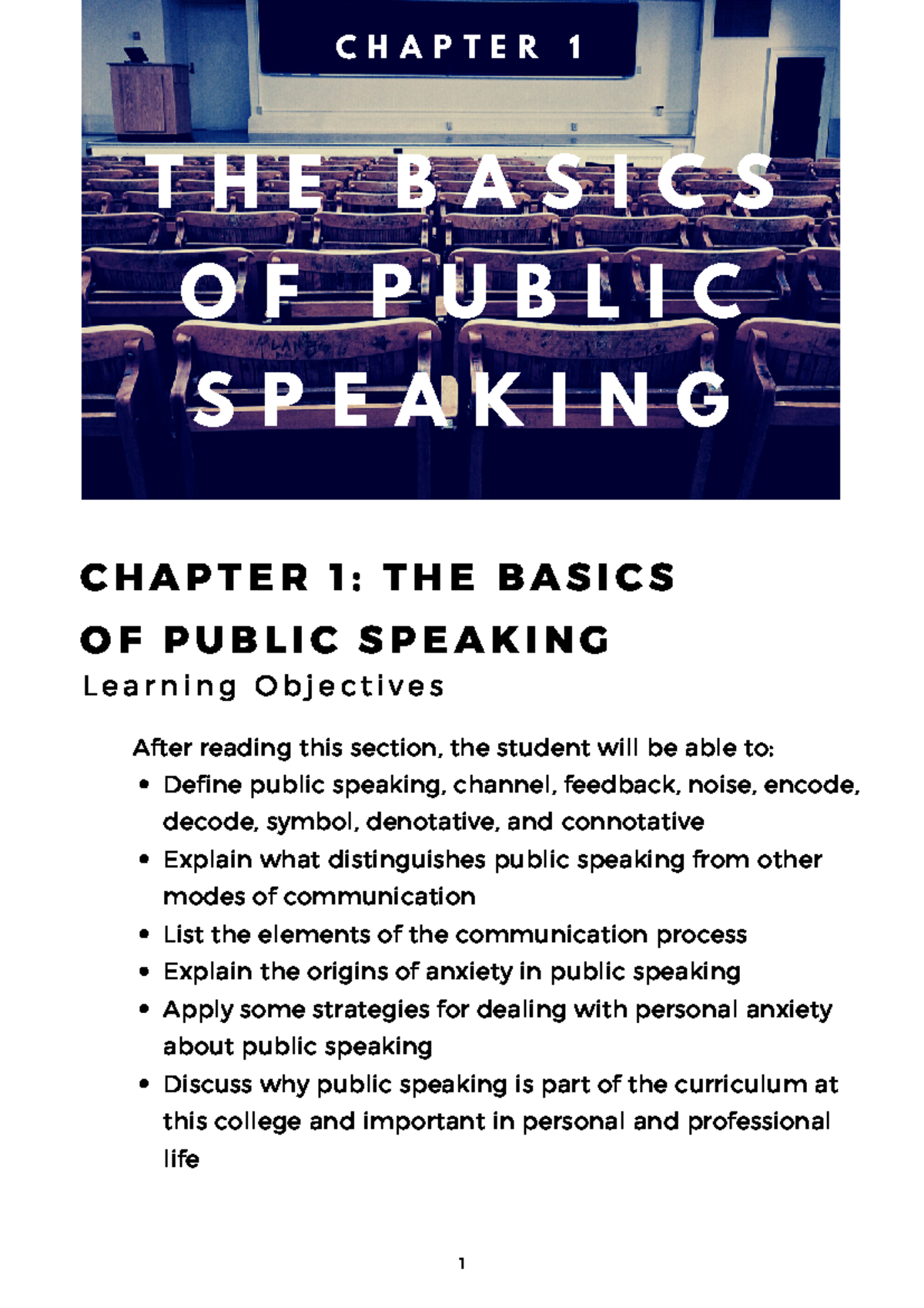 Public Speaking 101: Chapter 1 - The Basics of Effective Communication ...