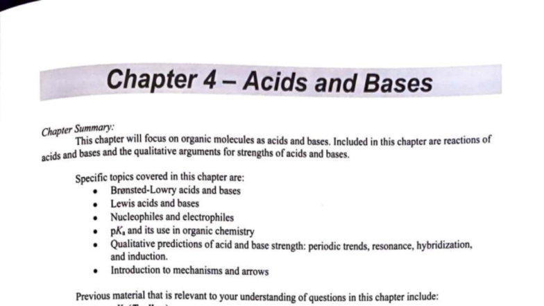 Final Exam Study Guide: Acids and Bases (ACS) - Studocu