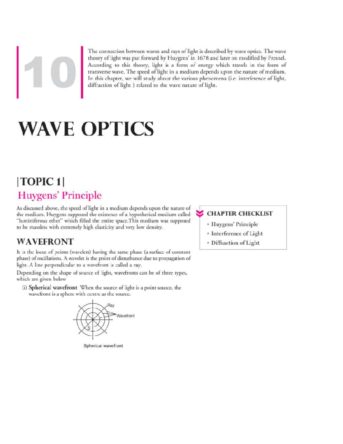 Wave Optics: Understanding Light Phenomena in WAVE OPTICS CHAPTER - Studocu