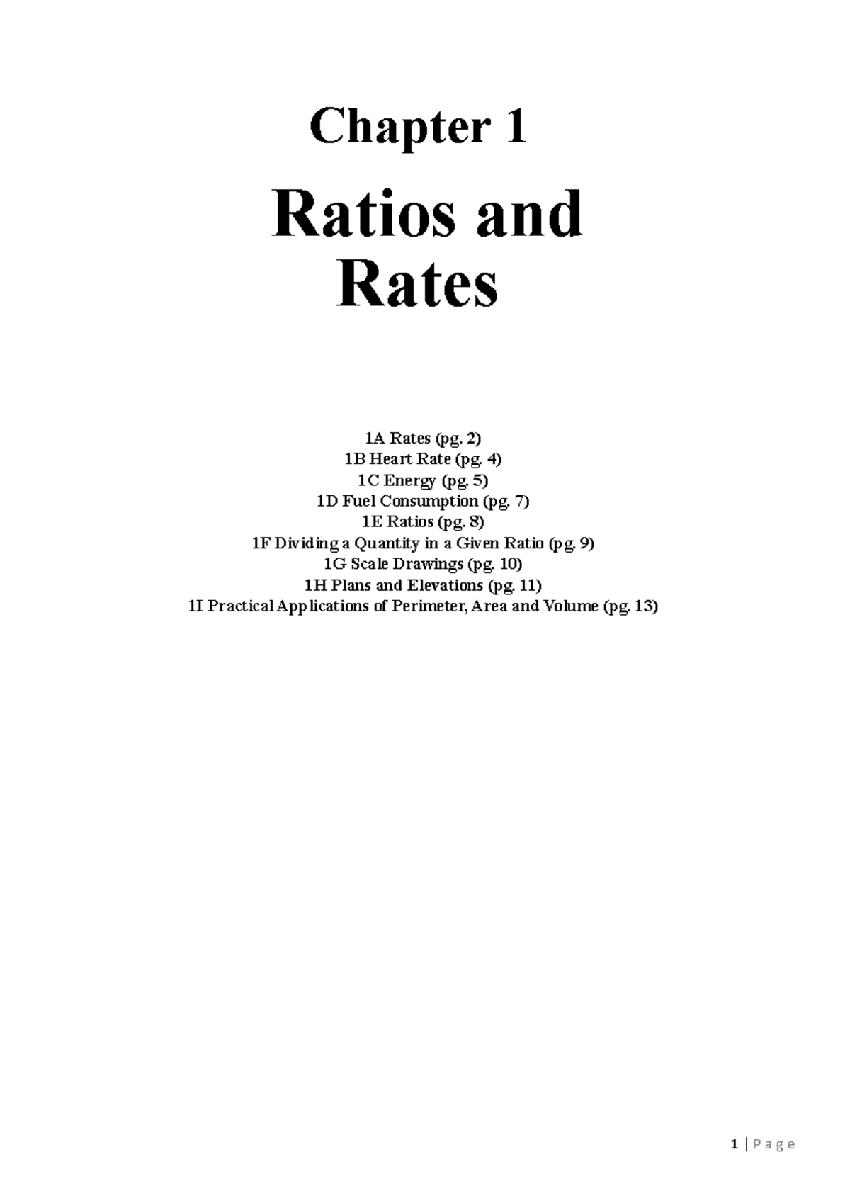 Understanding Rates and Ratios (Chapter 1) - Math 101 - Studocu