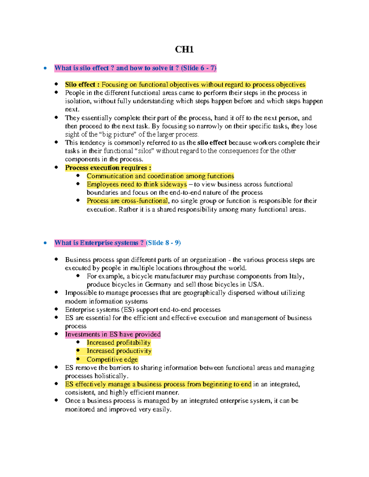 Merged Final Notes - Just files for help - CH What is silo effect? and ...