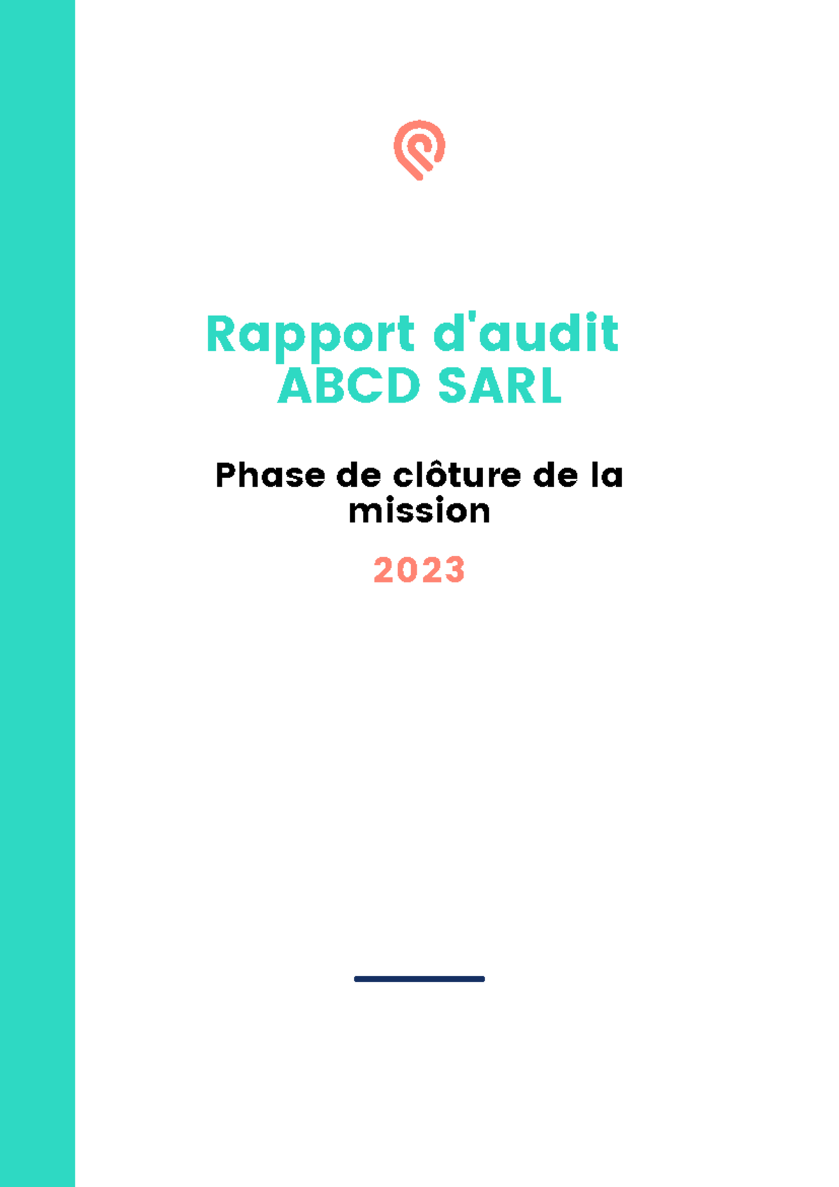 Phase de clôture de la mission - Rapport d'audit ABCD SARL 2023 Phase ...