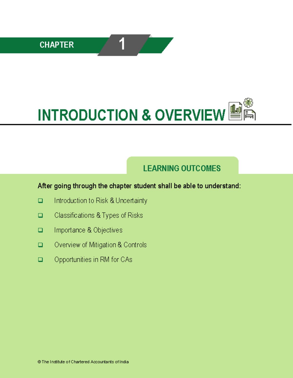 CHAPTER 1: INTRODUCTION TO RISK MANAGEMENT (Set C) - Studocu