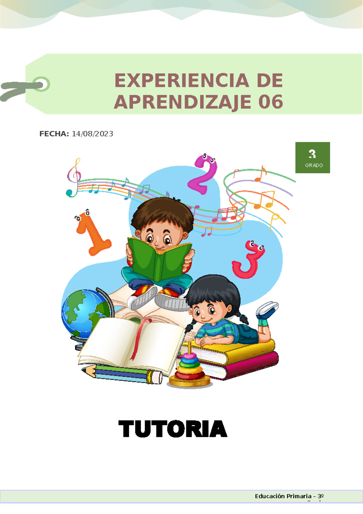 Sesión de Tutoría: Educación Primaria - 3º "Lo Lograré" - Document Preview