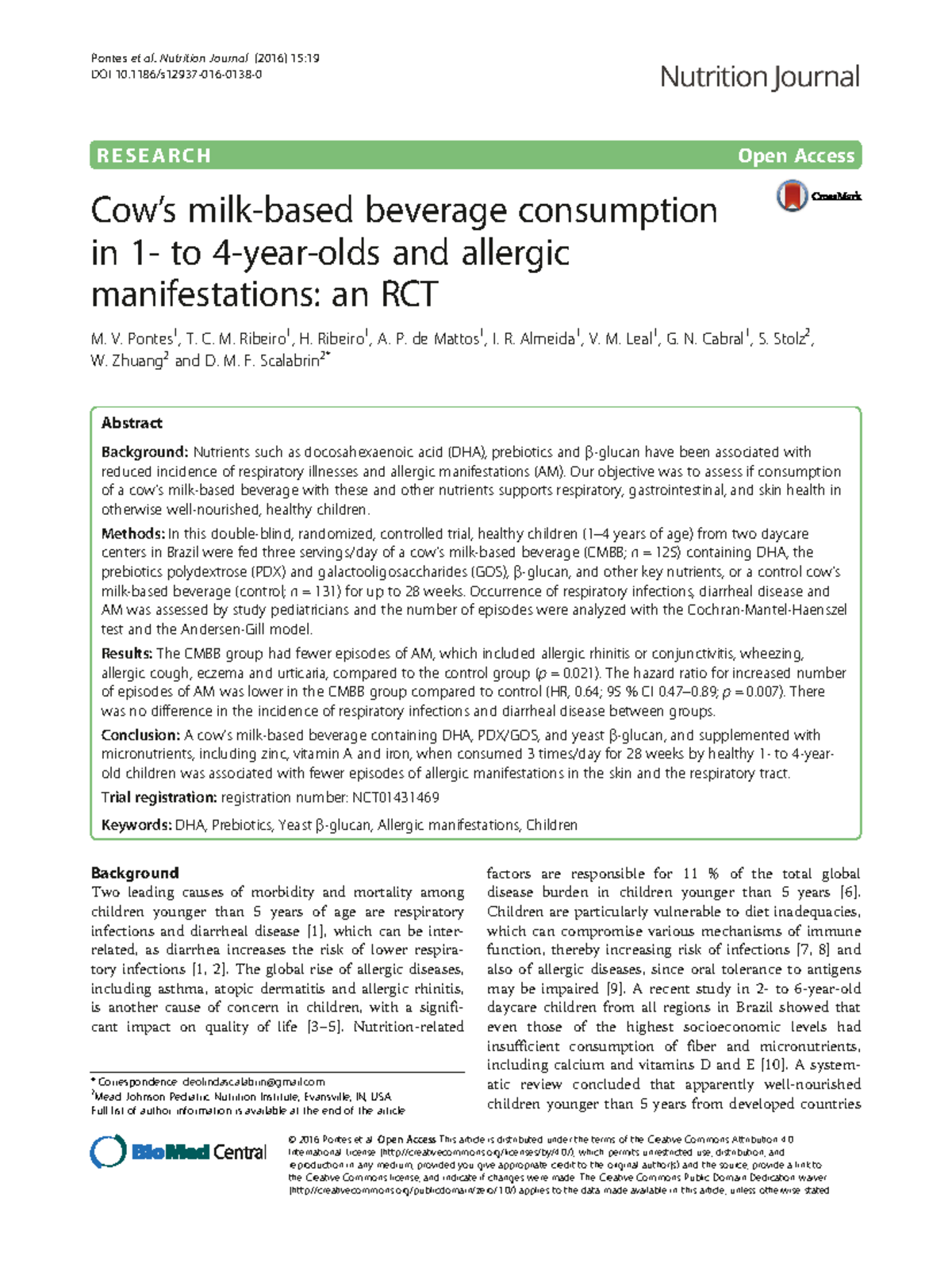 RCT article - It is important for evidence-based practice that students ...