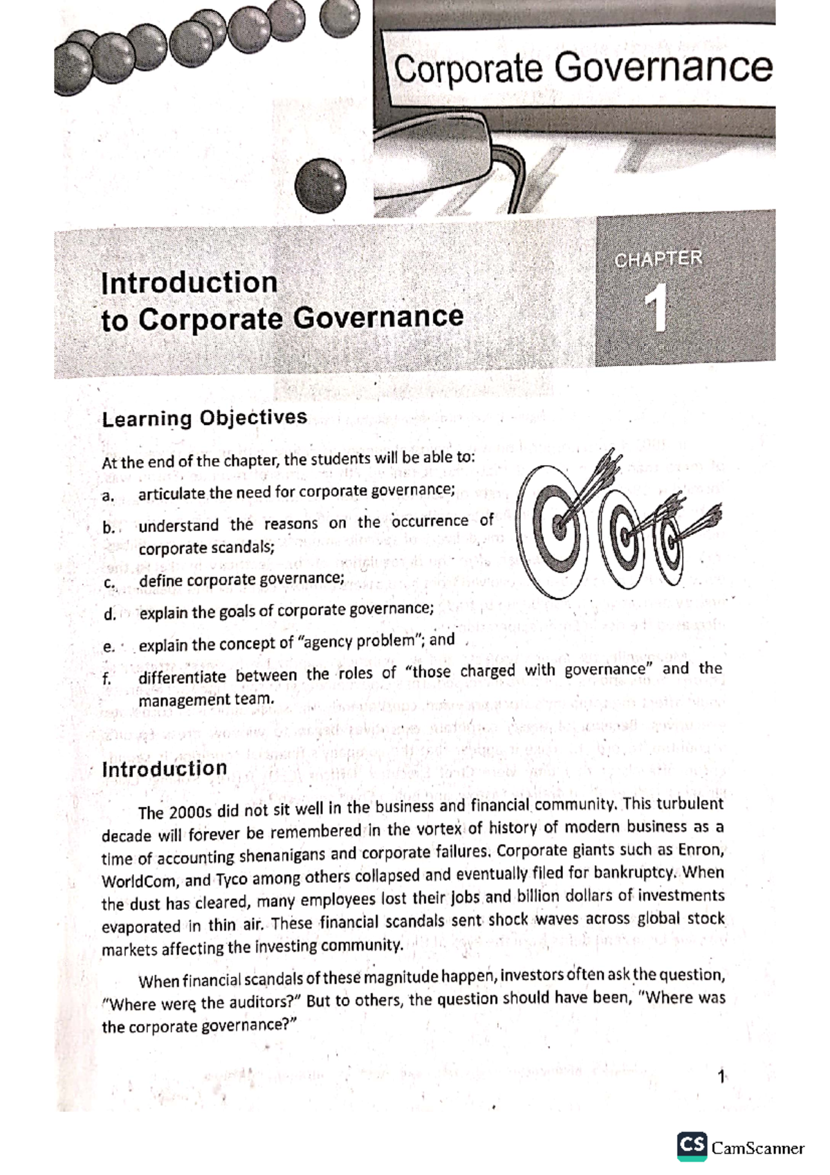 Chapter 1 Introduction to Corporate Governance - Corporate Governance ...