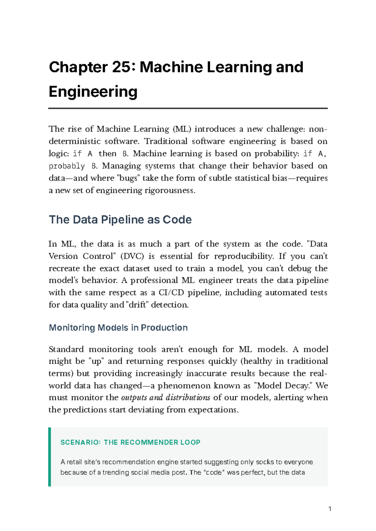 Chapter 25: Machine Learning & Non-Deterministic Engineering - Studocu