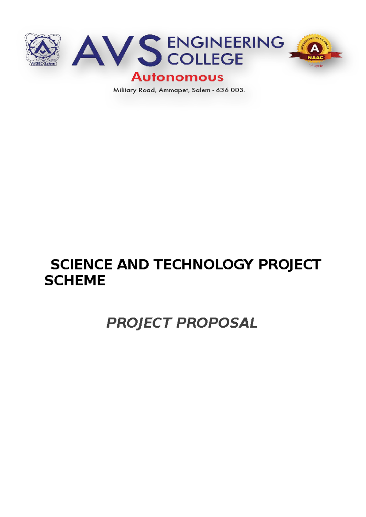 Science AND Technology Project Scheme - computer science and ...