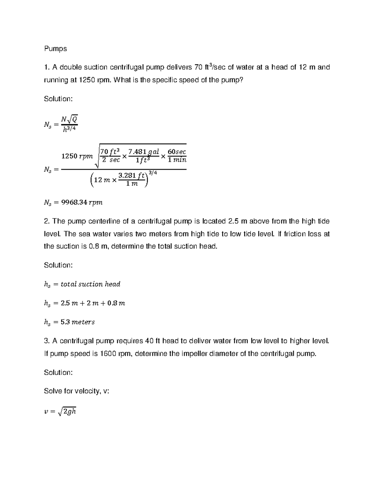 175267878-Pumps-Questions-and-Solutions-20-Items - Studocu