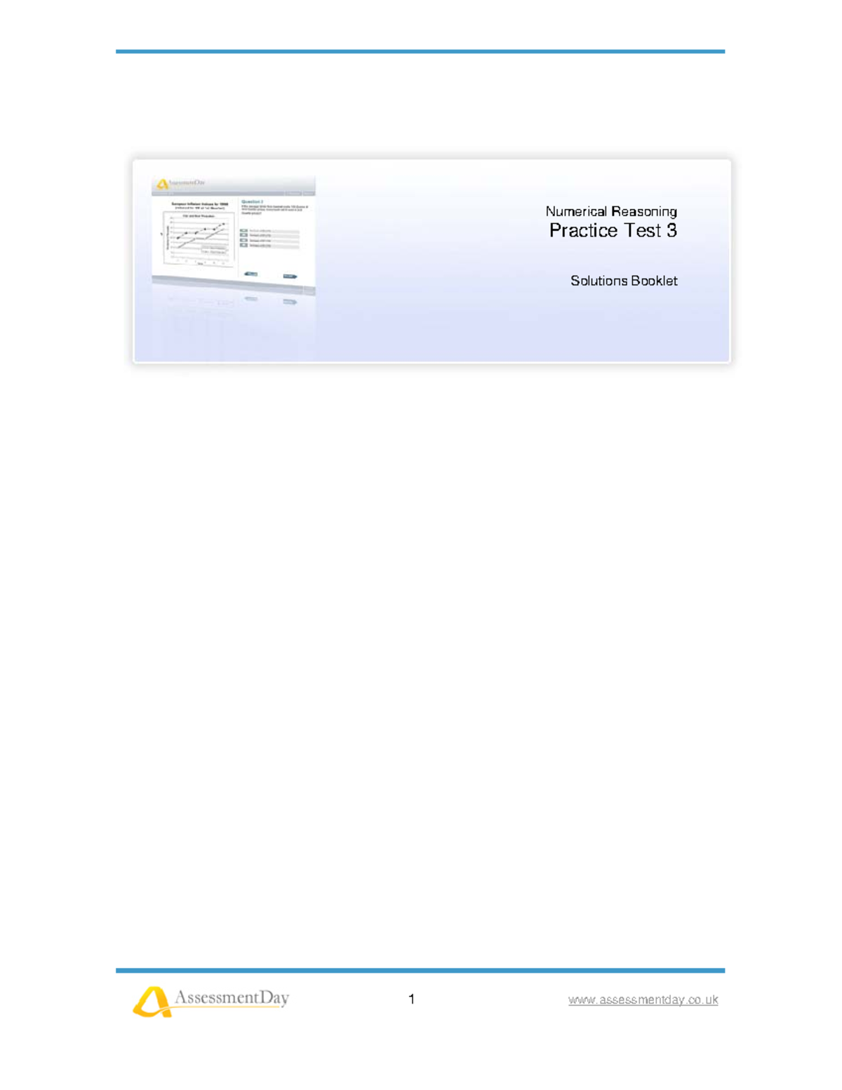 Numerical Reasoning Test 3: Complete Solutions and Explanations - Studocu