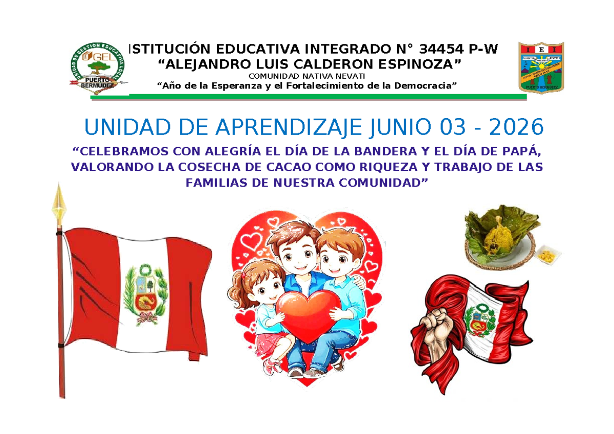 Unidad de Aprendizaje 34454: Celebrando el Día de la Bandera y el Día ...