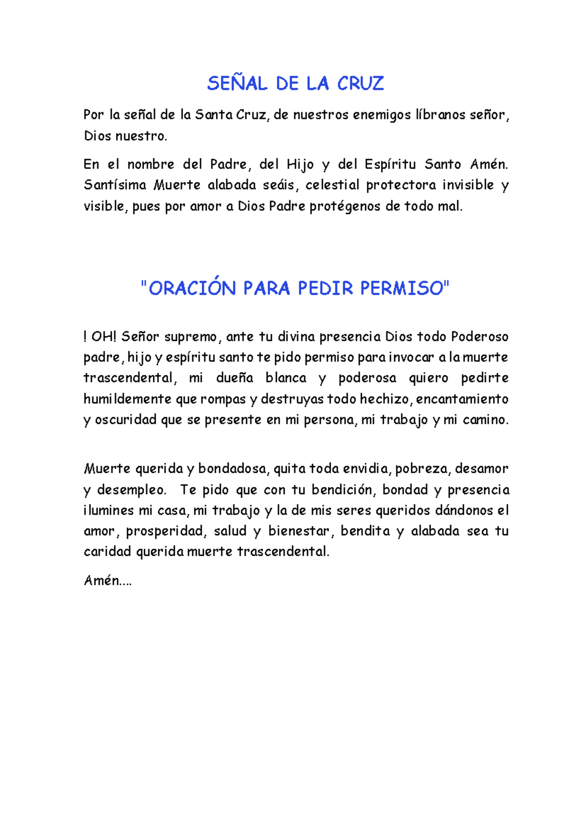 Oraciones y Peticiones a la Santa Muerte: Guía Espiritual - Document Preview