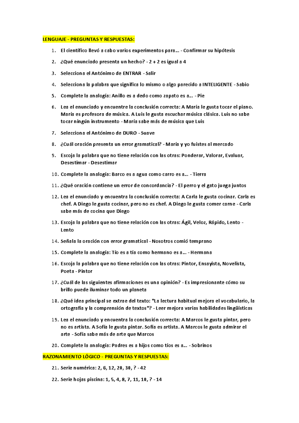 Preguntas y Respuestas de Ingreso Espam MFL - Document Preview