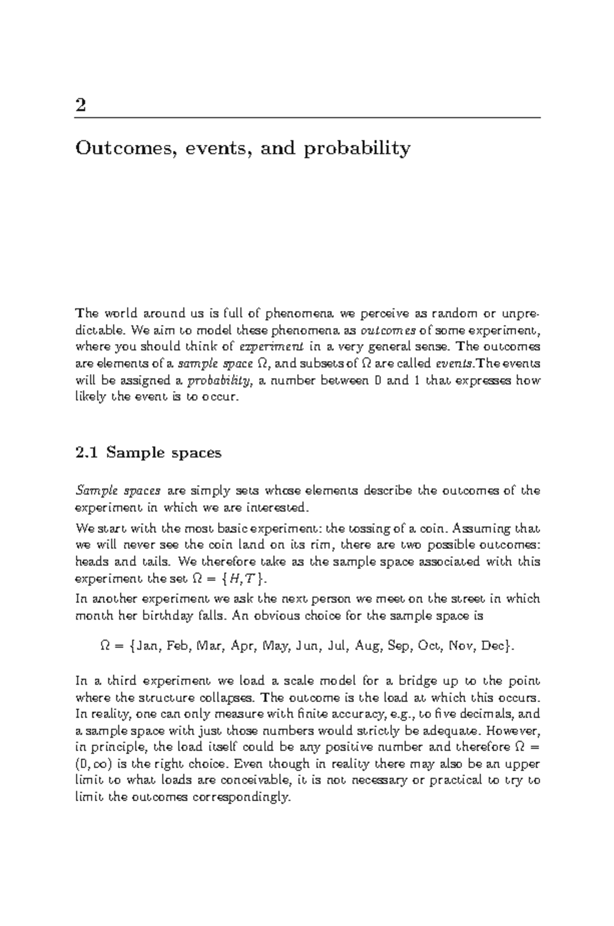 Probability Theory: Outcomes, Events, and Functions Concepts (MATH 101 ...