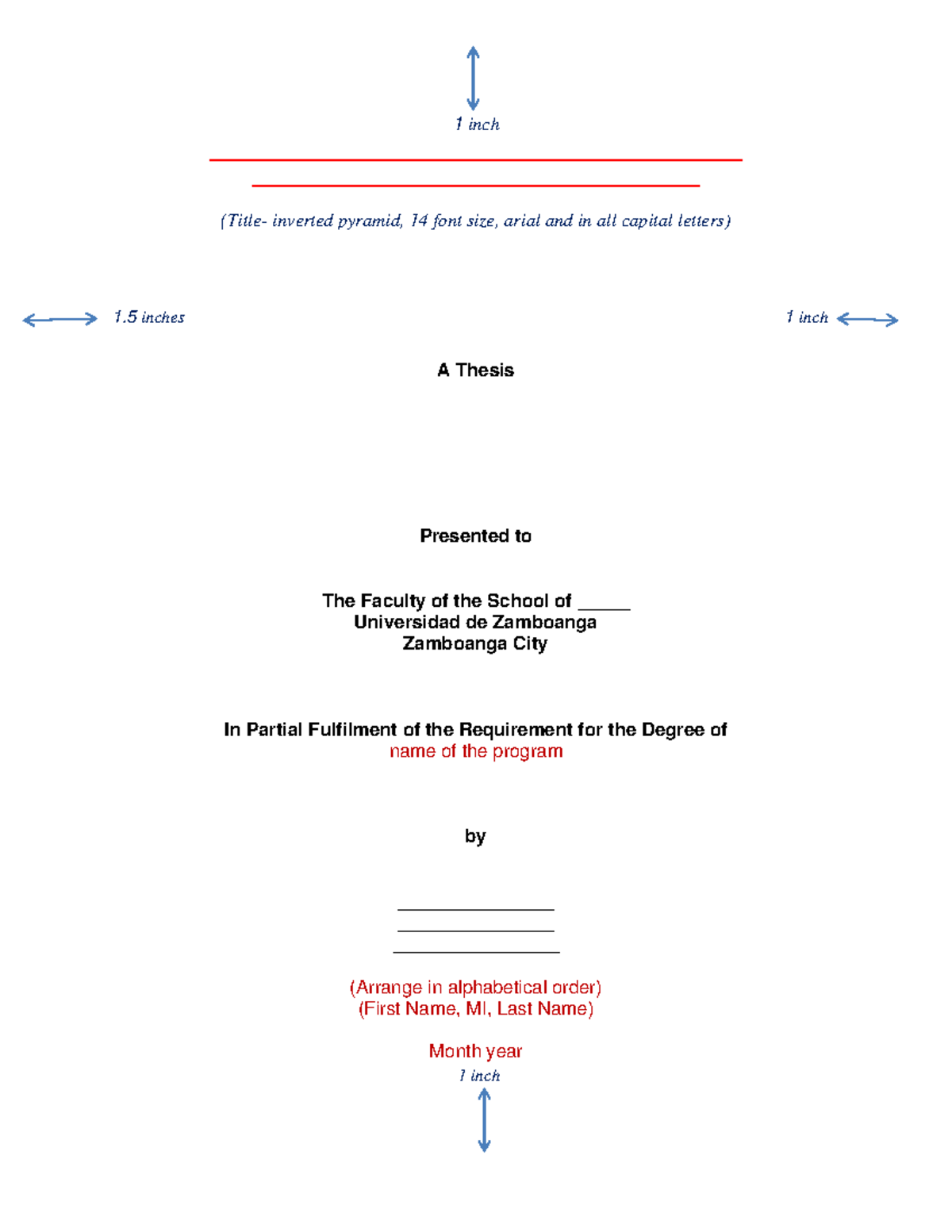 THESIS FORMAT GUIDELINES FOR BS IN ALLIED MEDICINE - Studocu