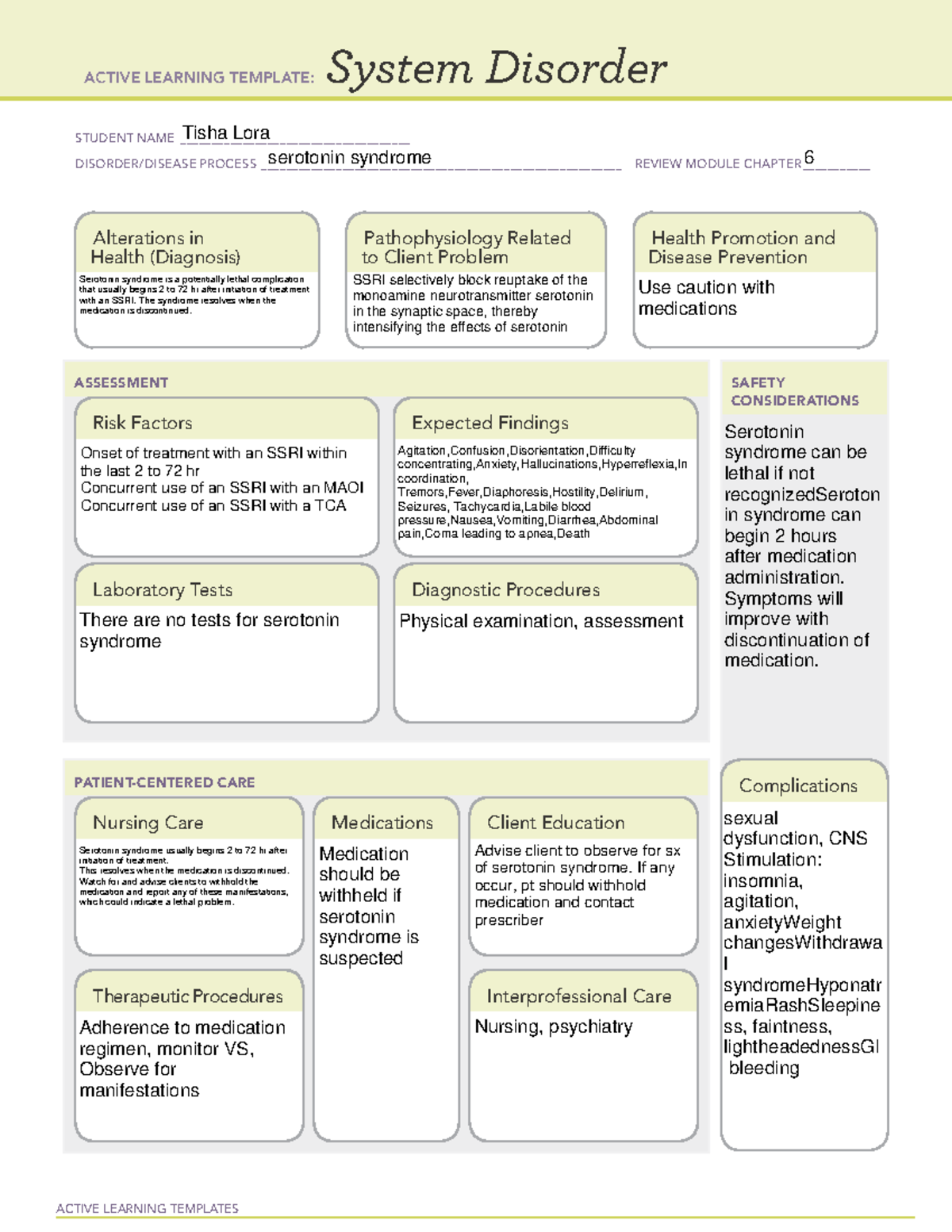 Active learning- Pharm- Ch 6 - ACTIVE LEARNING TEMPLATES System ...