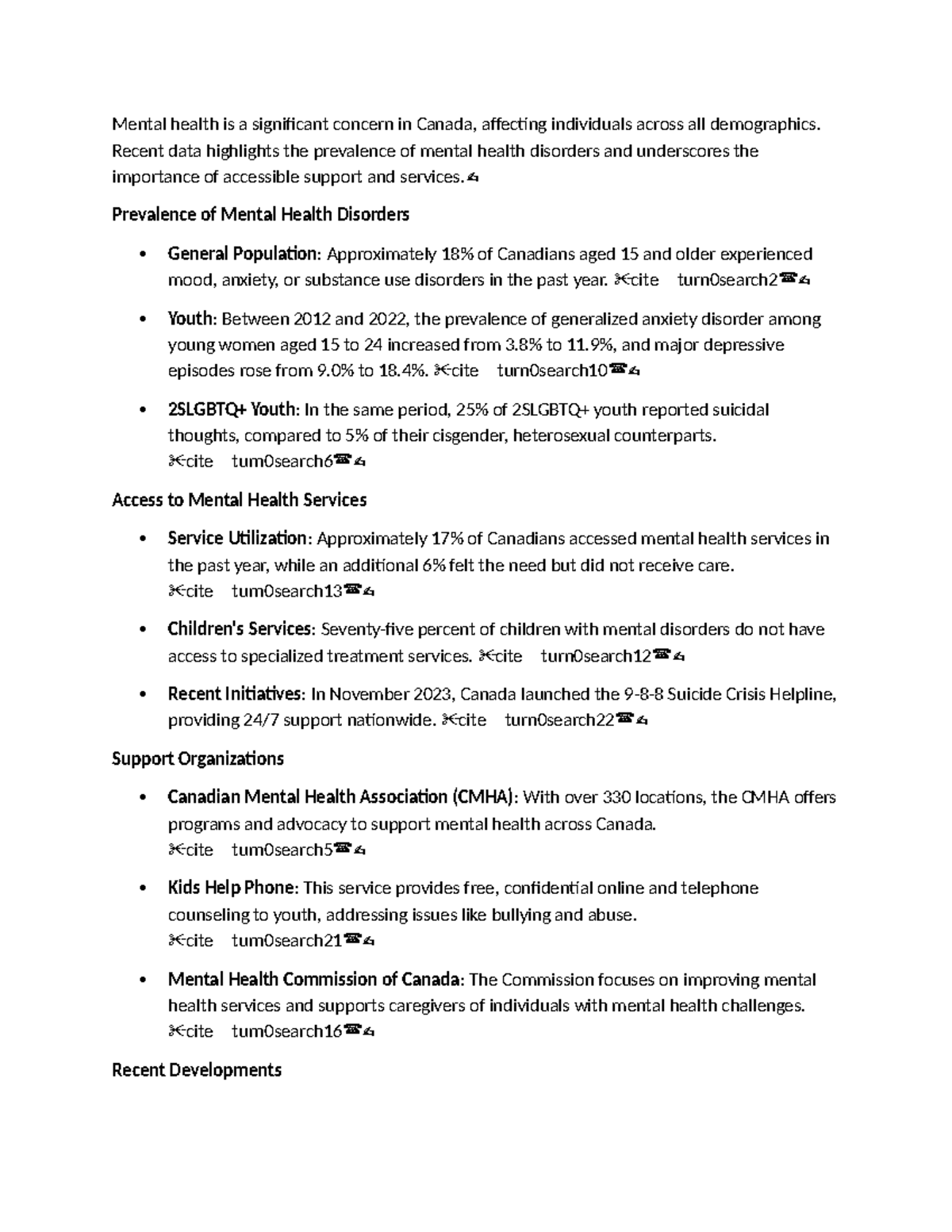 Mental health in Canada: prevalence, access, and support initiatives ...