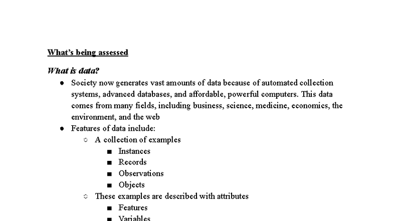 DATA1002 Final Exam Review: Understanding Data Concepts and ML ...