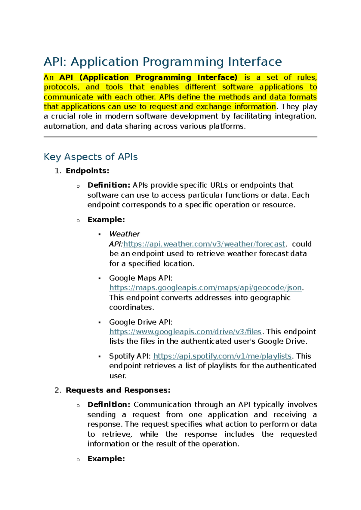 Understanding APIs: Types, Functions, and Use Cases - API: Application ...