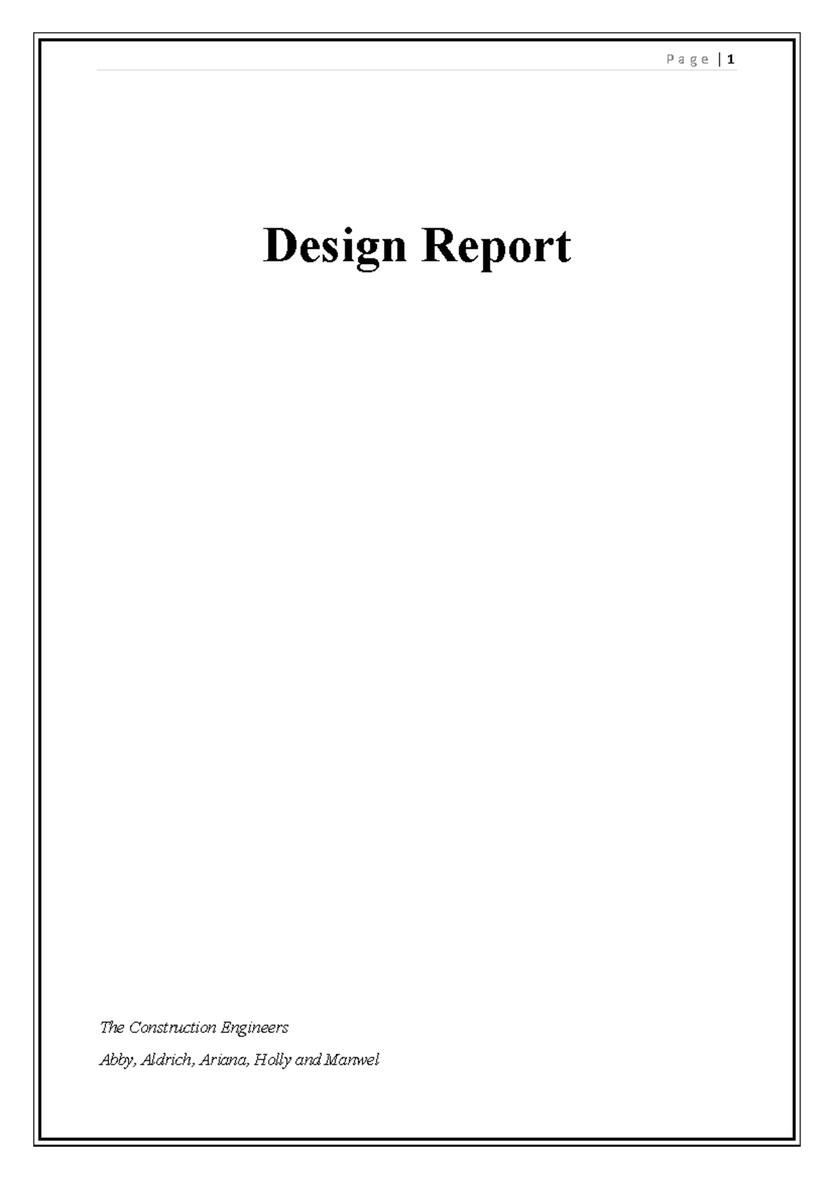 ENGR 101: Final Report on Prototype Design to Prevent Progressive ...