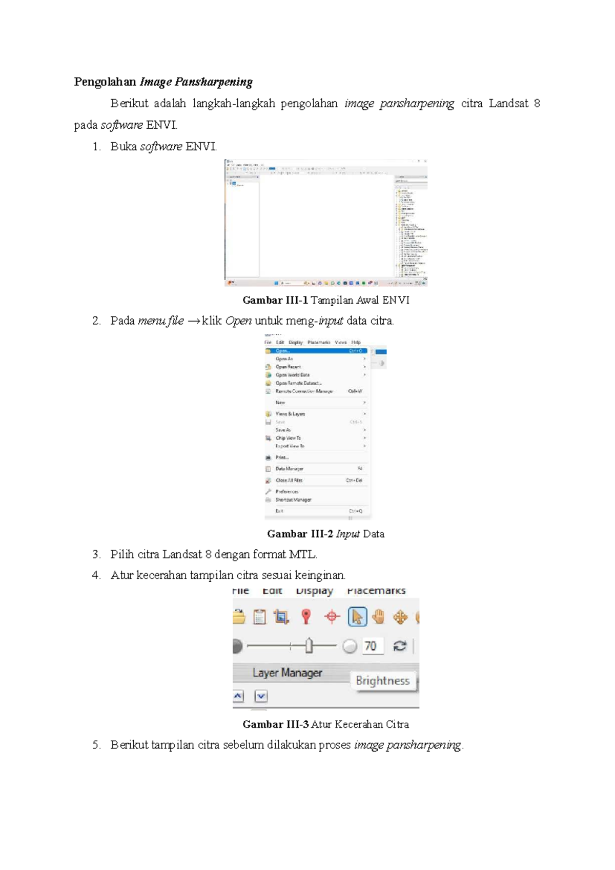 Tutor ENVI: Panduan Pengolahan Citra Pansharpening dan Koreksi ...