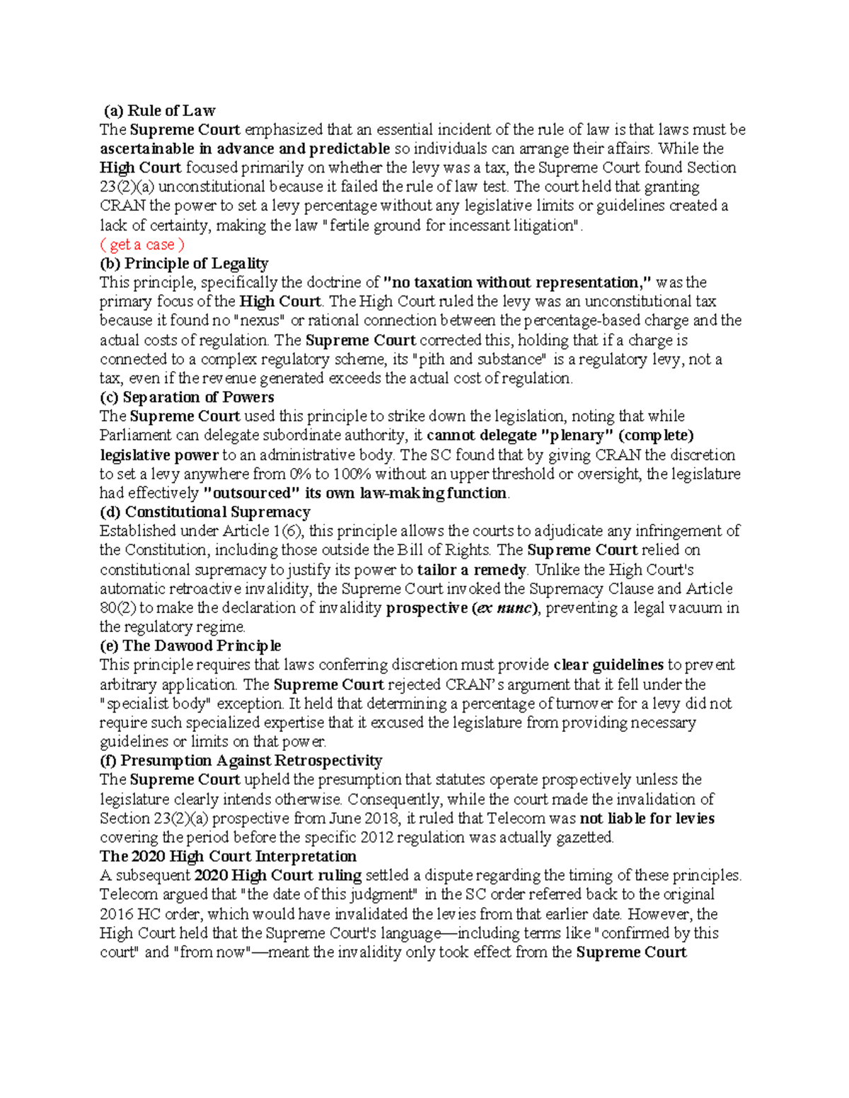 Principles in Administrative Justice: Rule of Law & Separation of ...