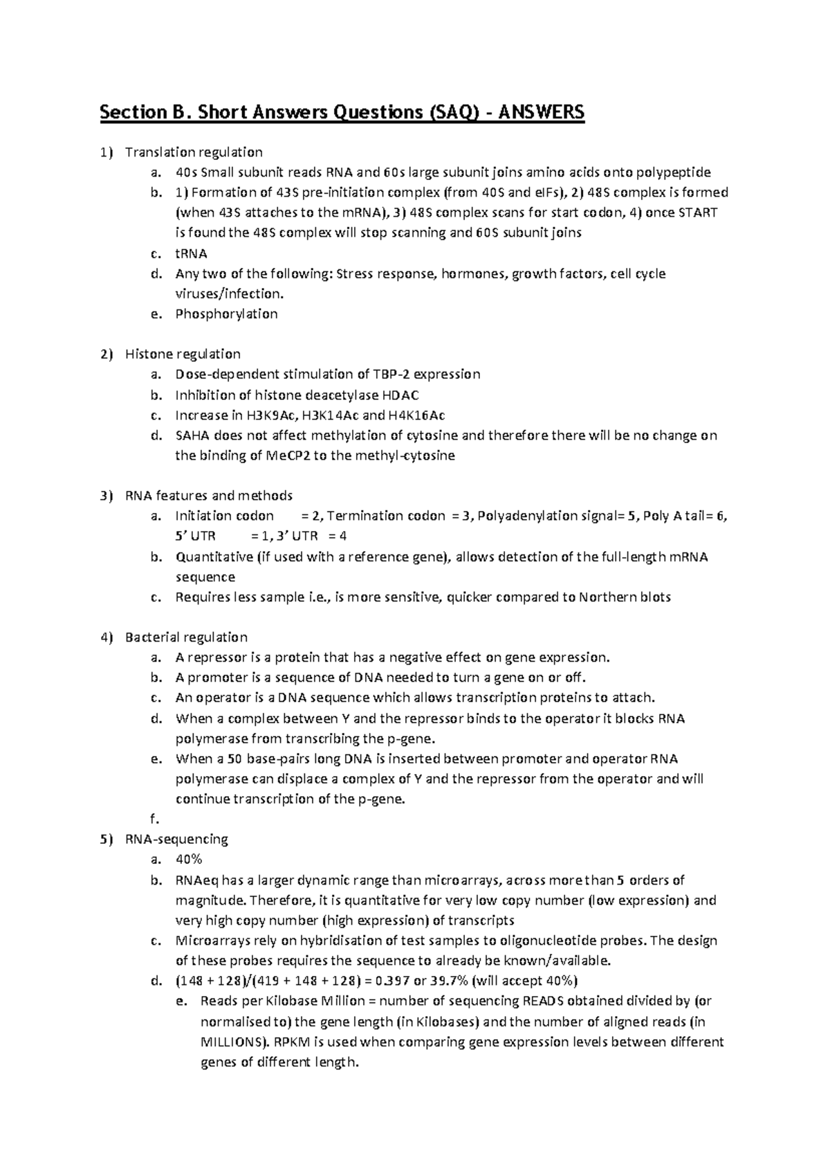 SAQ Sample Paper 21-22 Answers - 5BBG0205 - Studocu