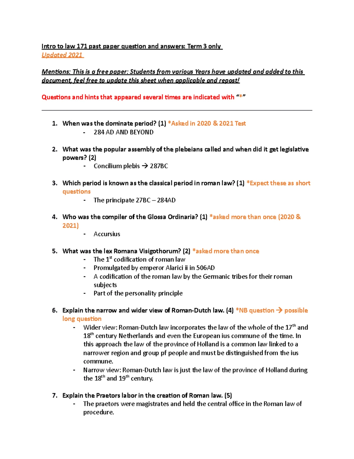 How to answer a problem question - 1 CRUCIAL INFORMATION: ANSWERING ...