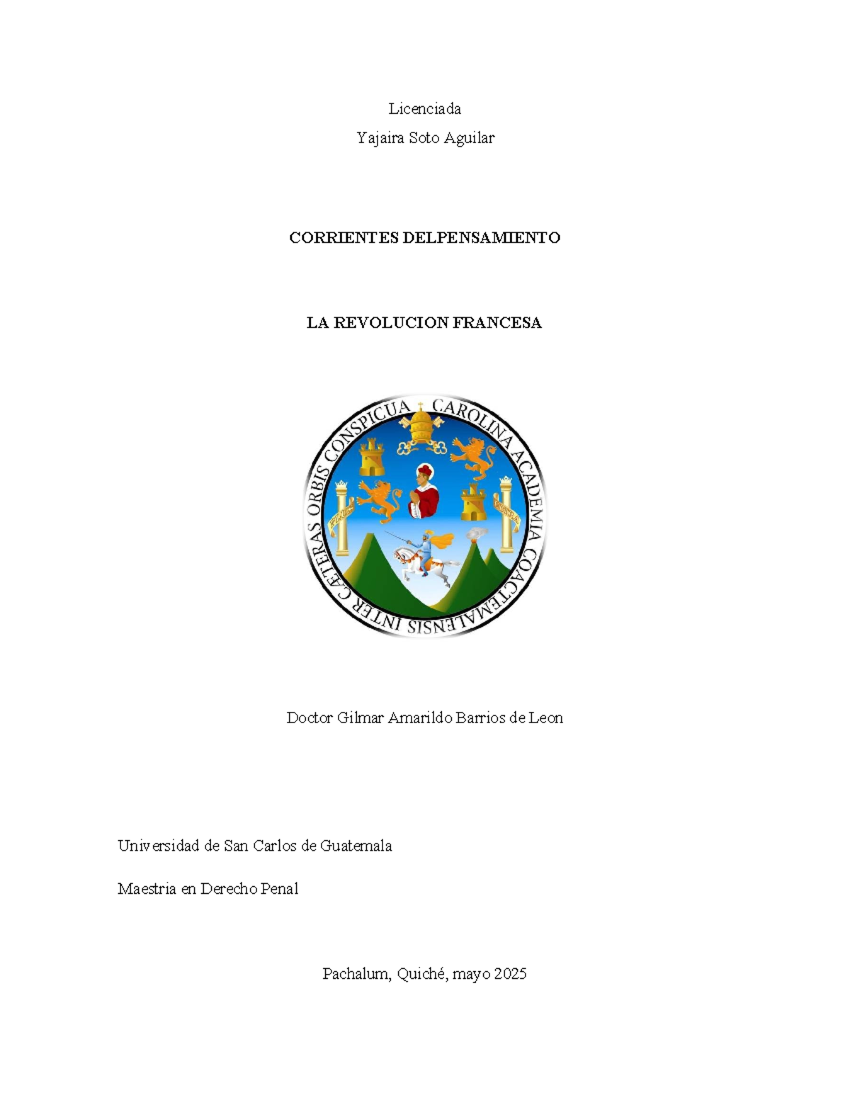 La Revolución Francesa y su Impacto en el Derecho Penal (MAESTRÍA DP) - Document Preview