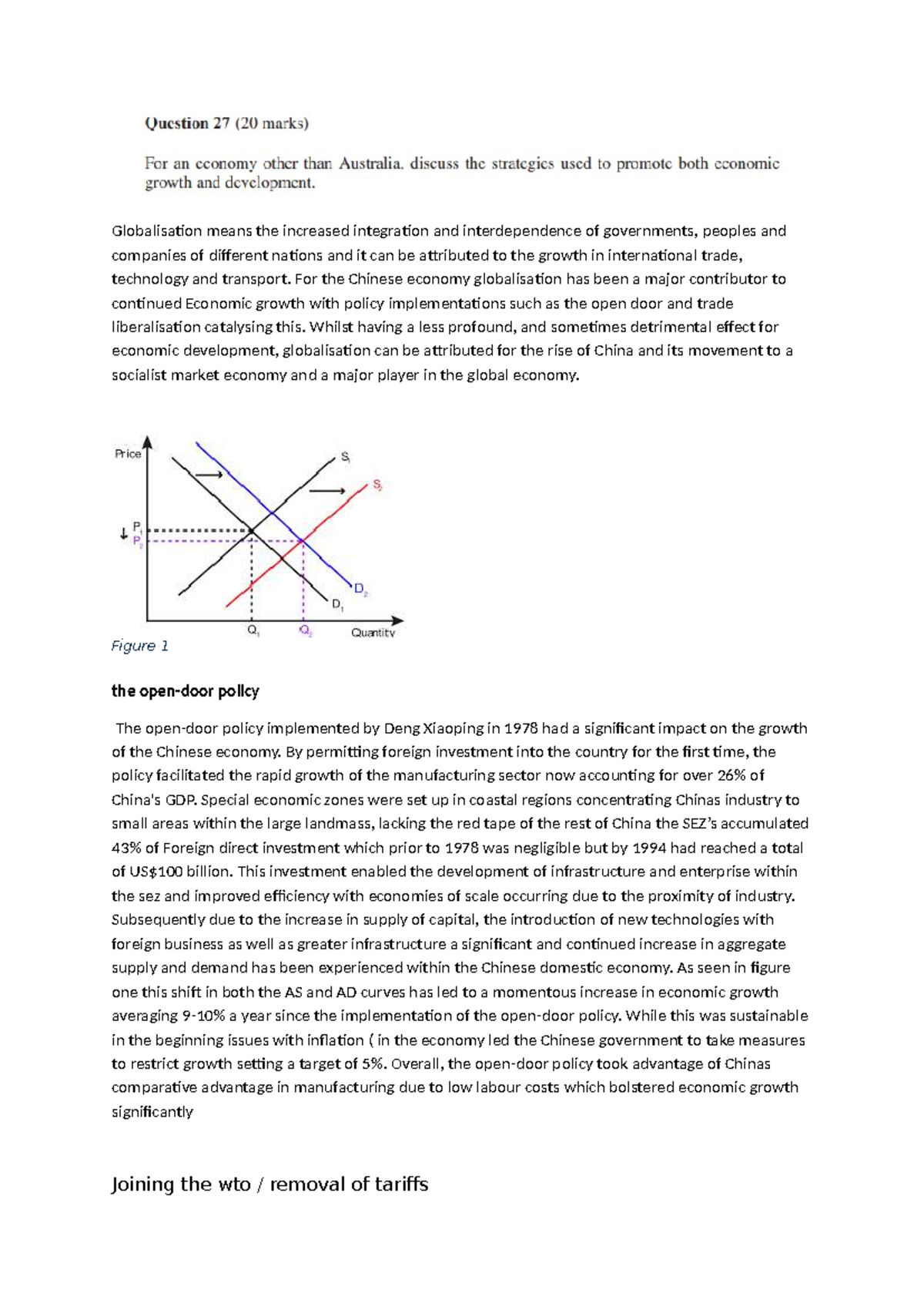 China Case Study Essay: The Impact of Globalisation on Economic Growth ...