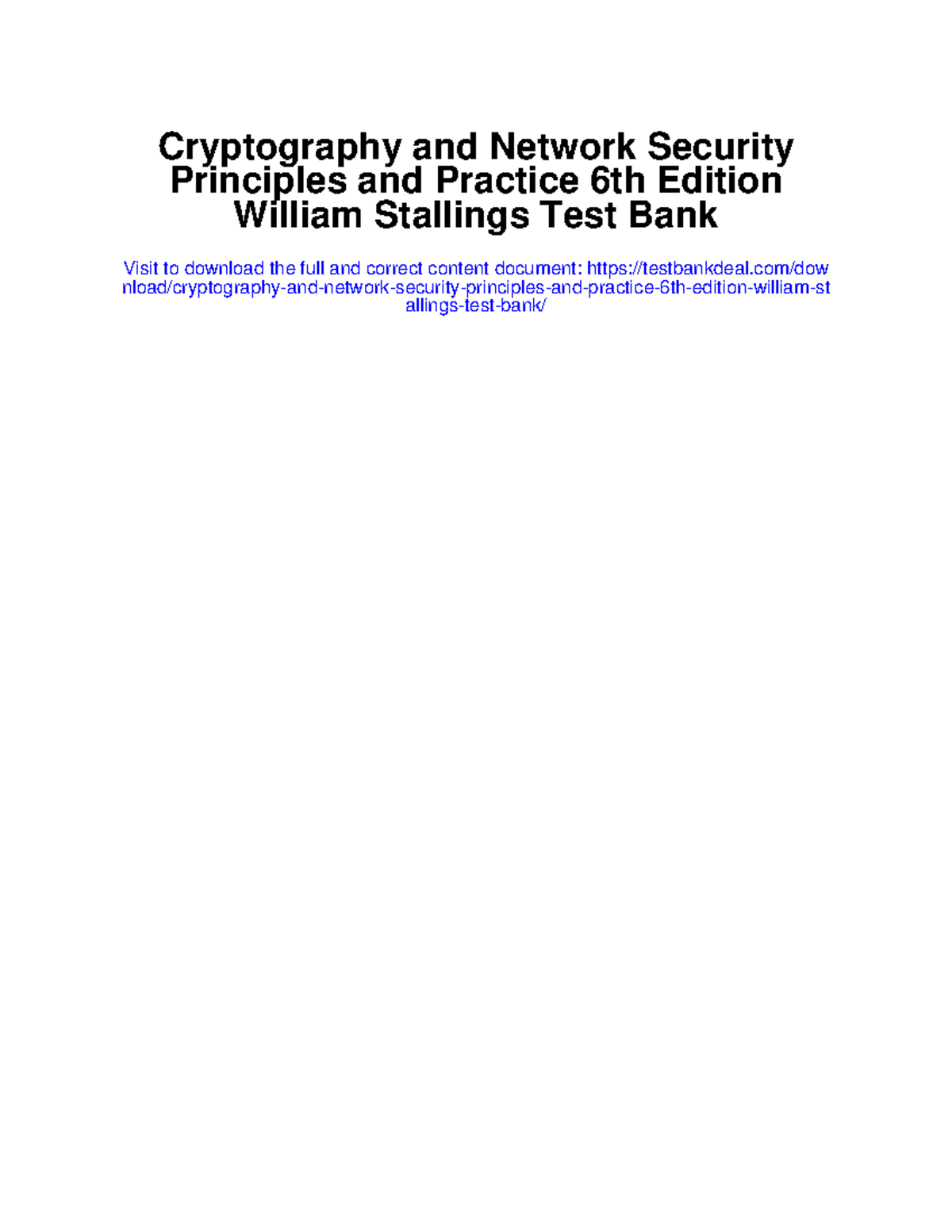 686980501 Cryptography and Network Security Principles and Practice 6th ...