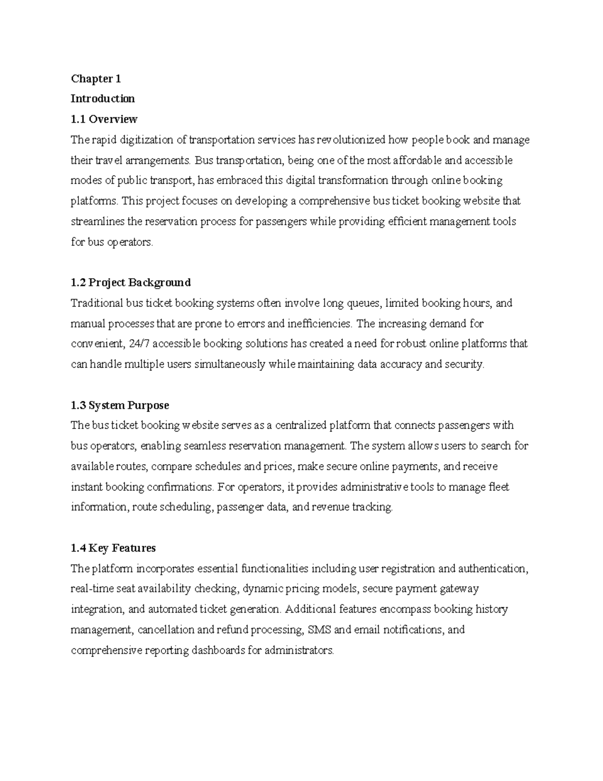 Bus Ticket Booking System Development: Final Year Project Overview ...