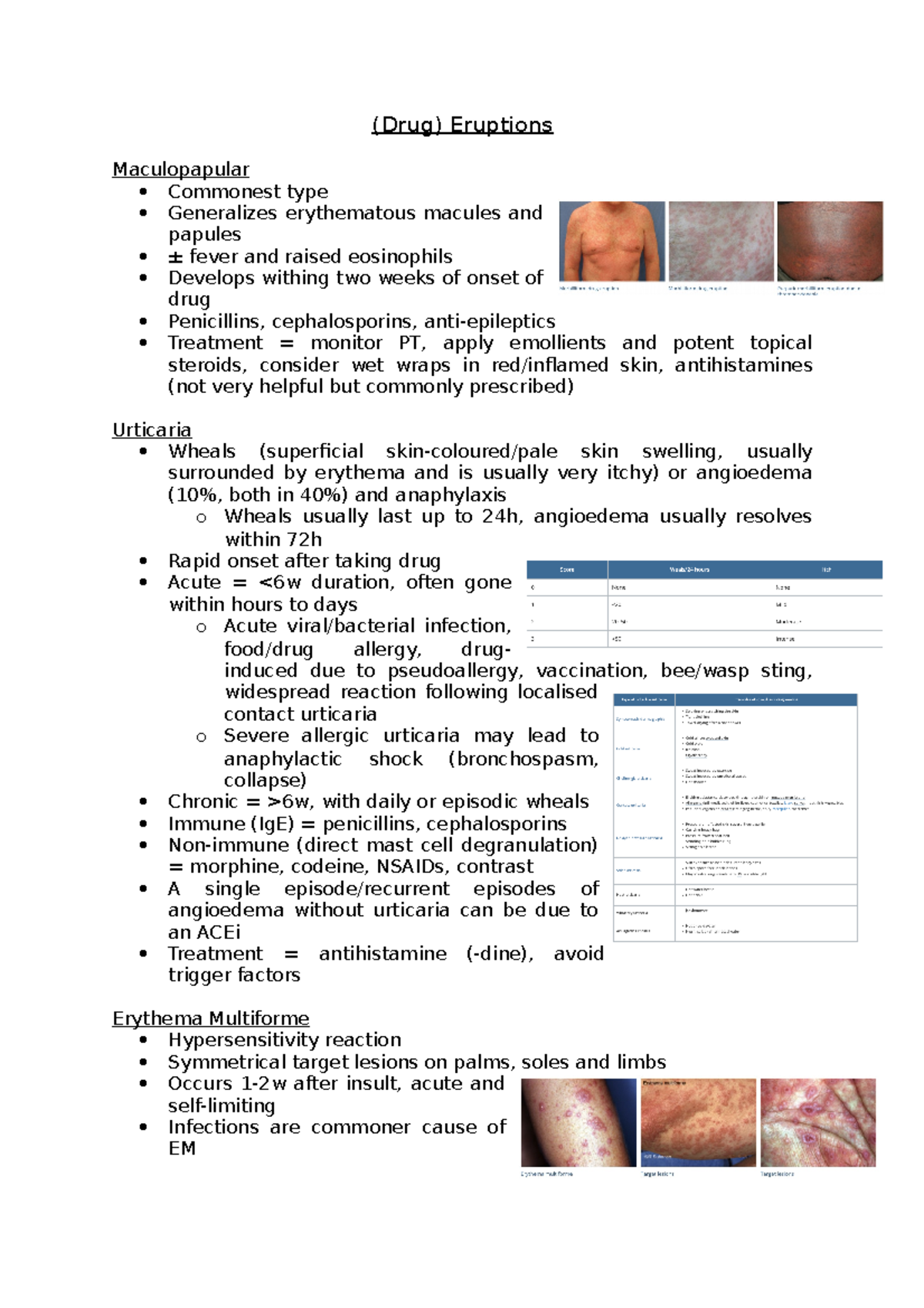 Drug Eruptions - (Drug) Eruptions Maculopapular Commonest type ...