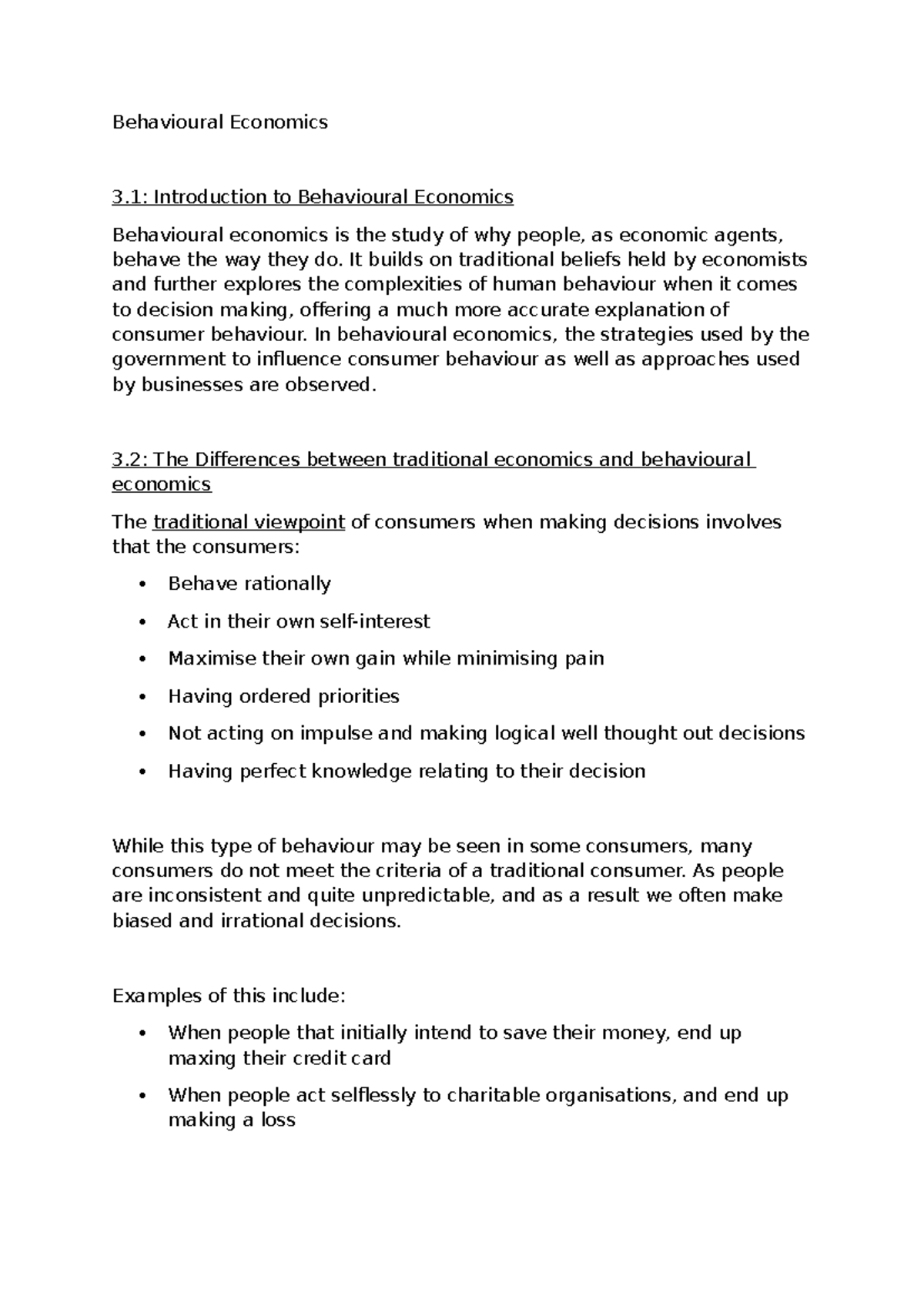 Behavioural Economics 3.1: Insights and Strategies in Consumer ...