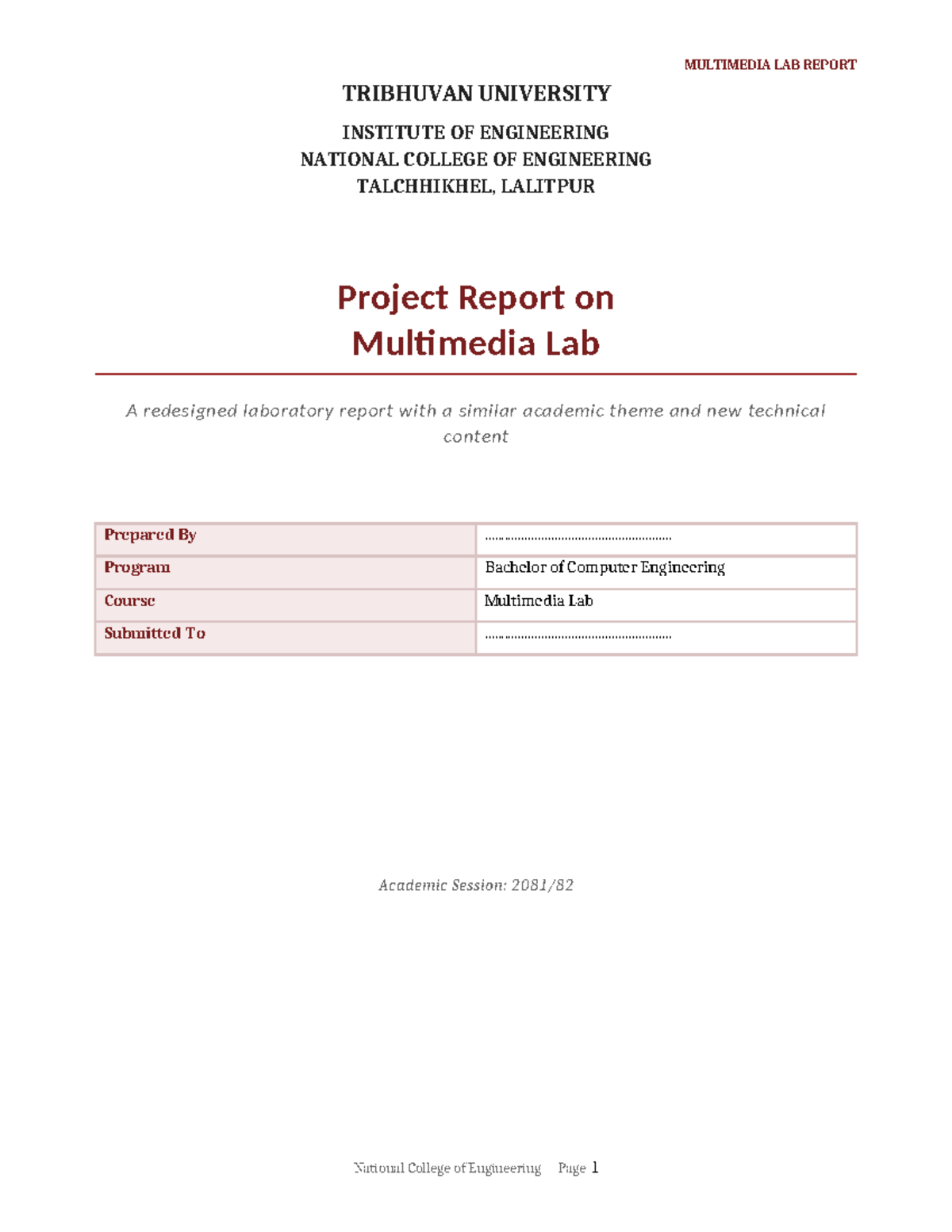 Multimedia Lab Report (CSE 101): Audio Enhancement & Huffman Coding ...