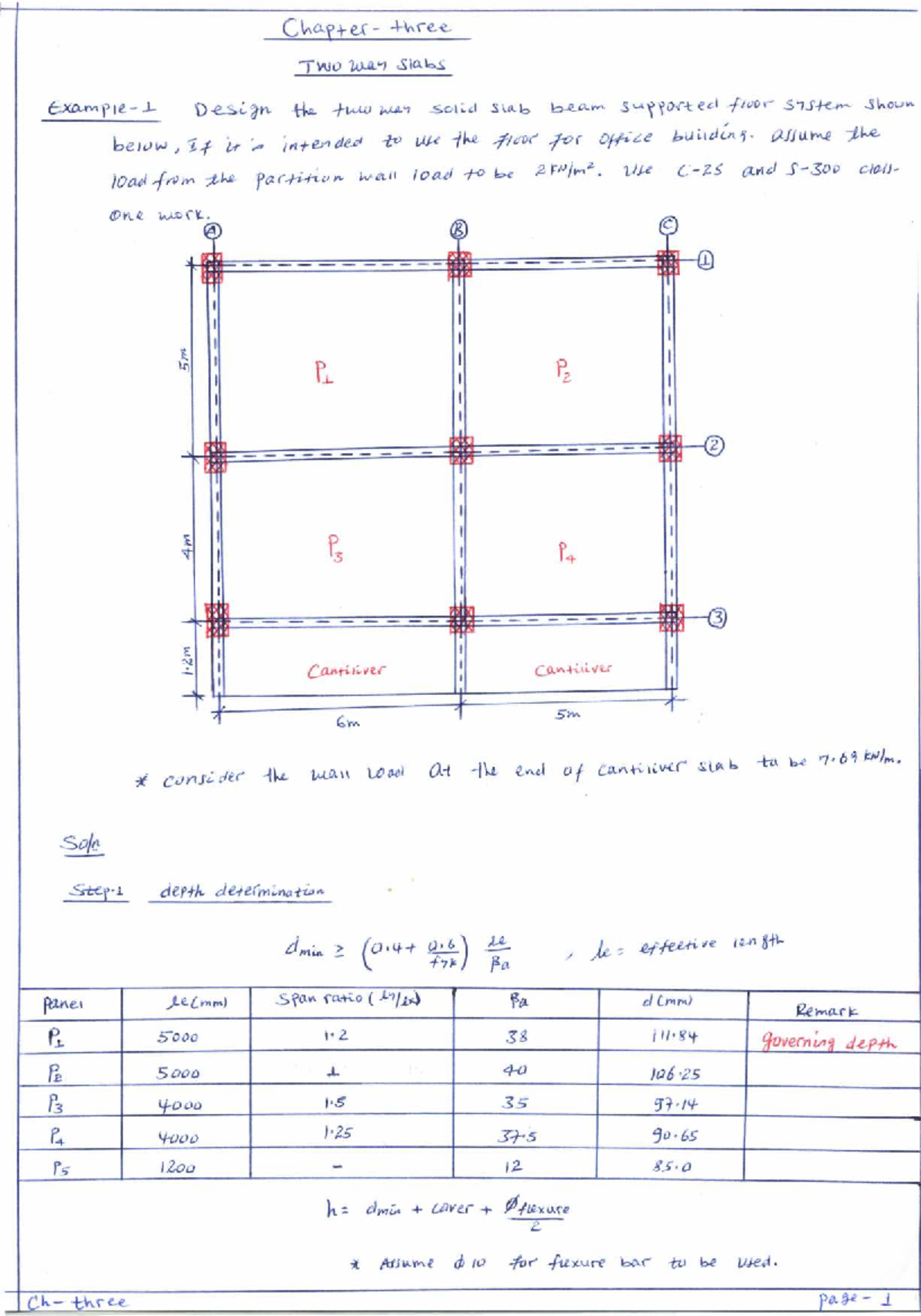 RC II Chapter 3 Example Solid Slab - (:;.~ r Ie - .J.. C Clf+- e ...