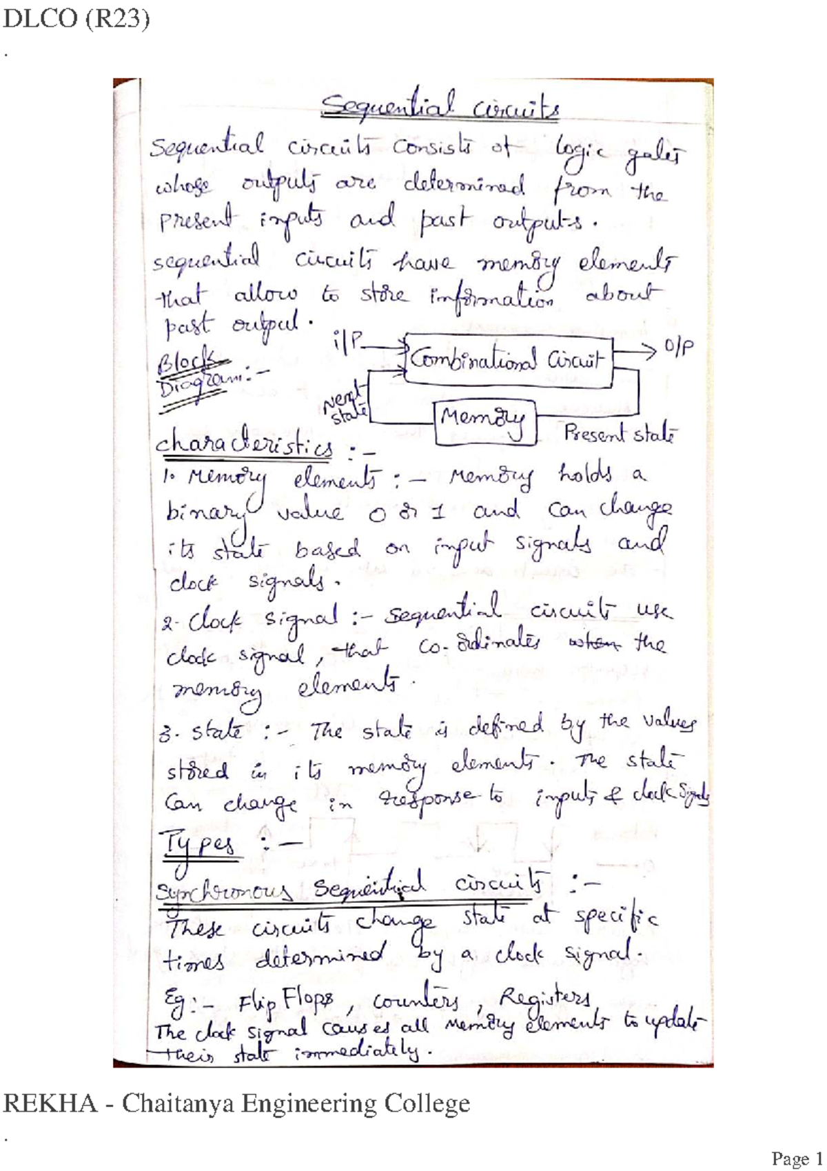DLCO (R23) Unit-2 Part-1 Study Notes - Studocu