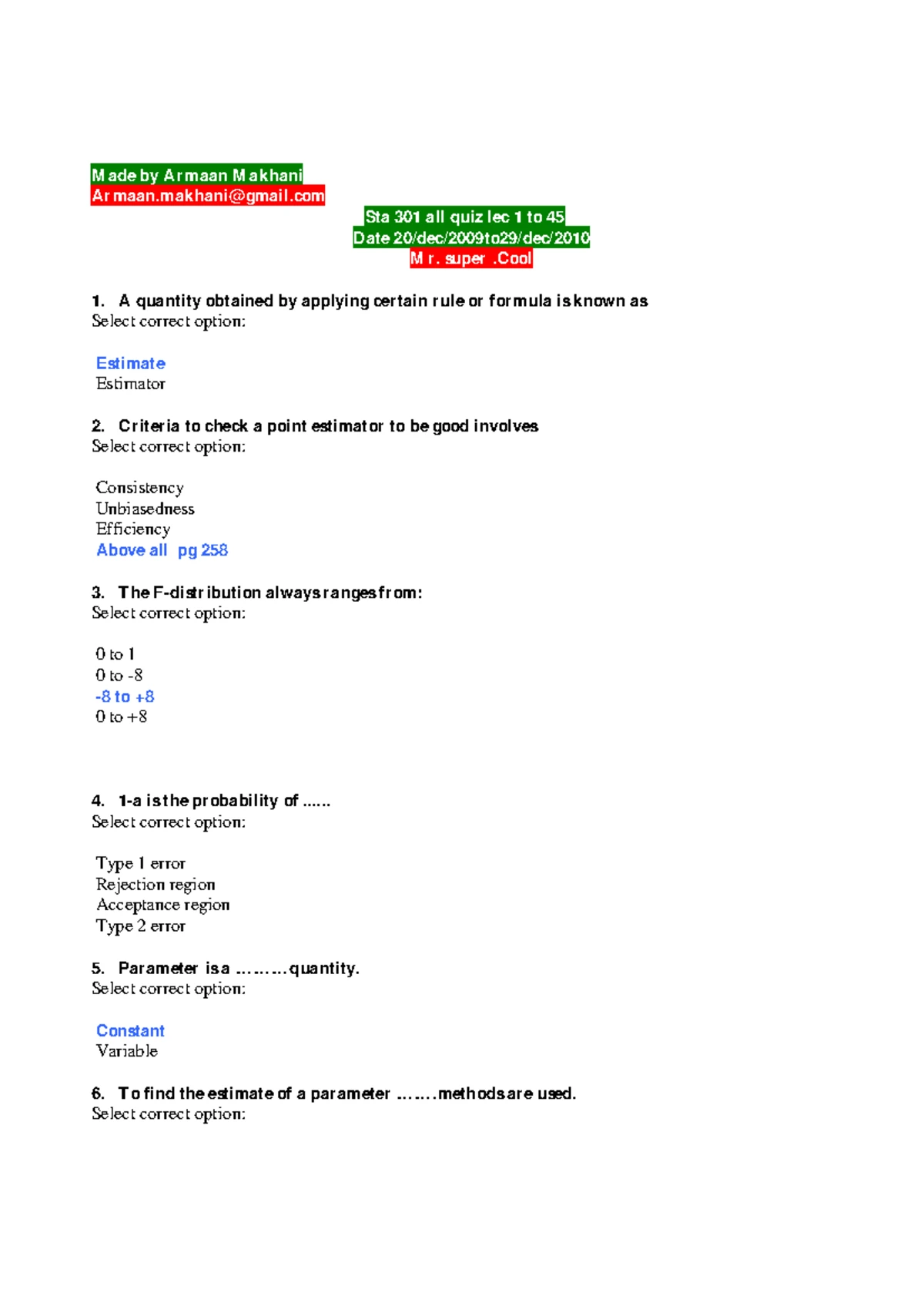 Business Mathematics MCQs: Perpetuity Practice Questions - Studocu