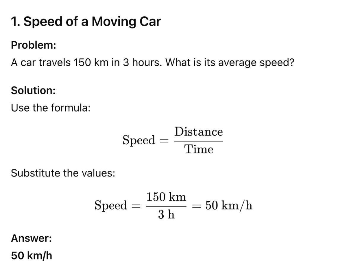 26 03 31 07 36 59 - Solving - PHYSICS - 1. Speed of a Moving Car ...