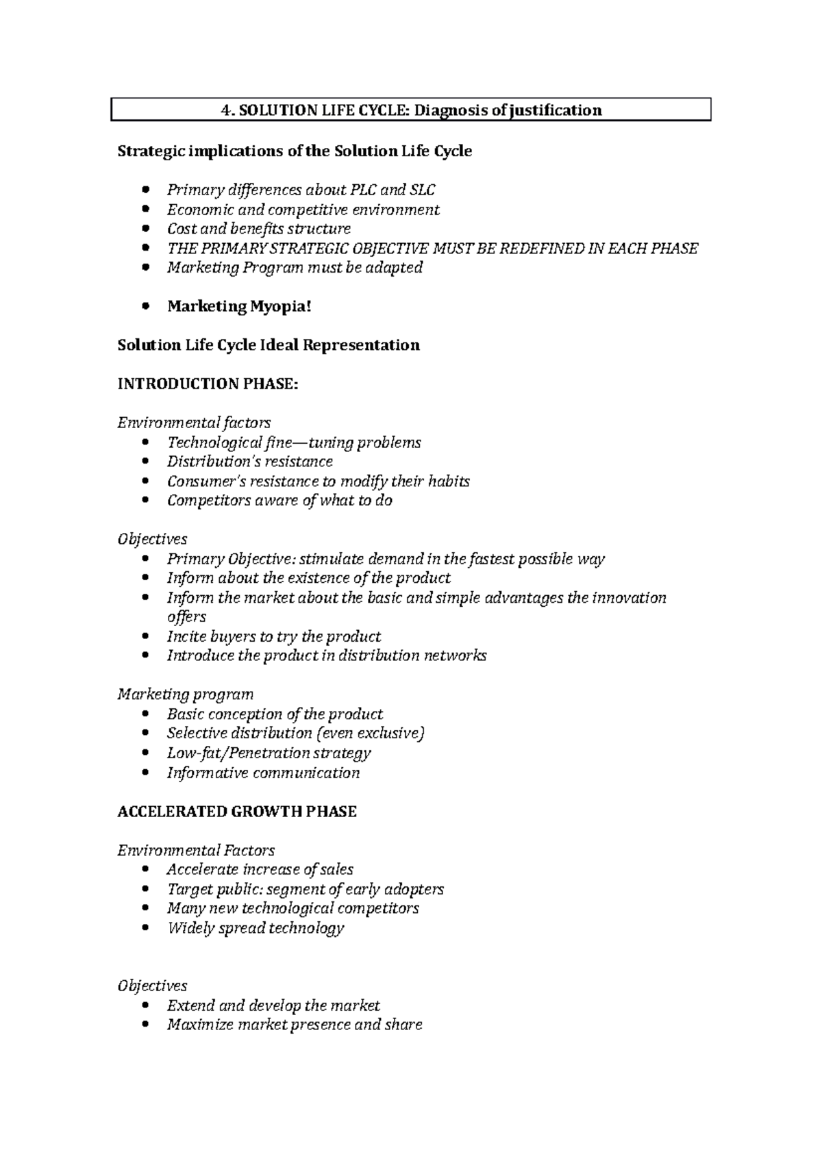 Third Class - Lecture notes 3 - 4. SOLUTION LIFE CYCLE: Diagnosis of ...