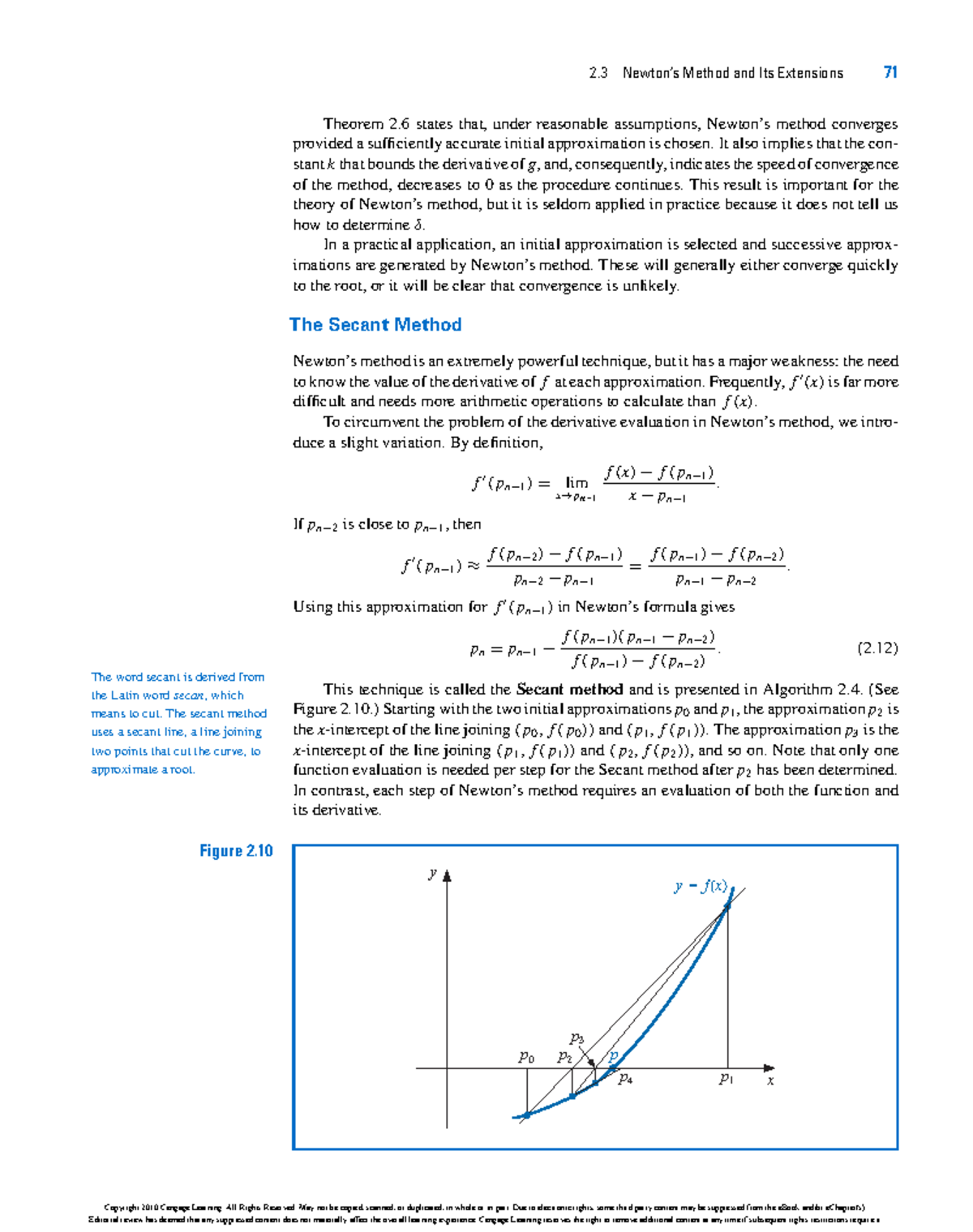 MATH 101 - Week 7: Lecture Notes on Newton's & Secant Methods - Studocu