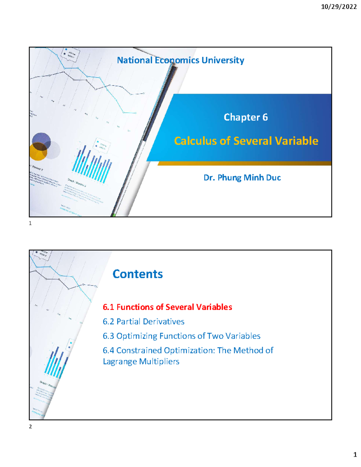 6.1 Chapter 6: Functions of Several Variables in Calculus - Studocu